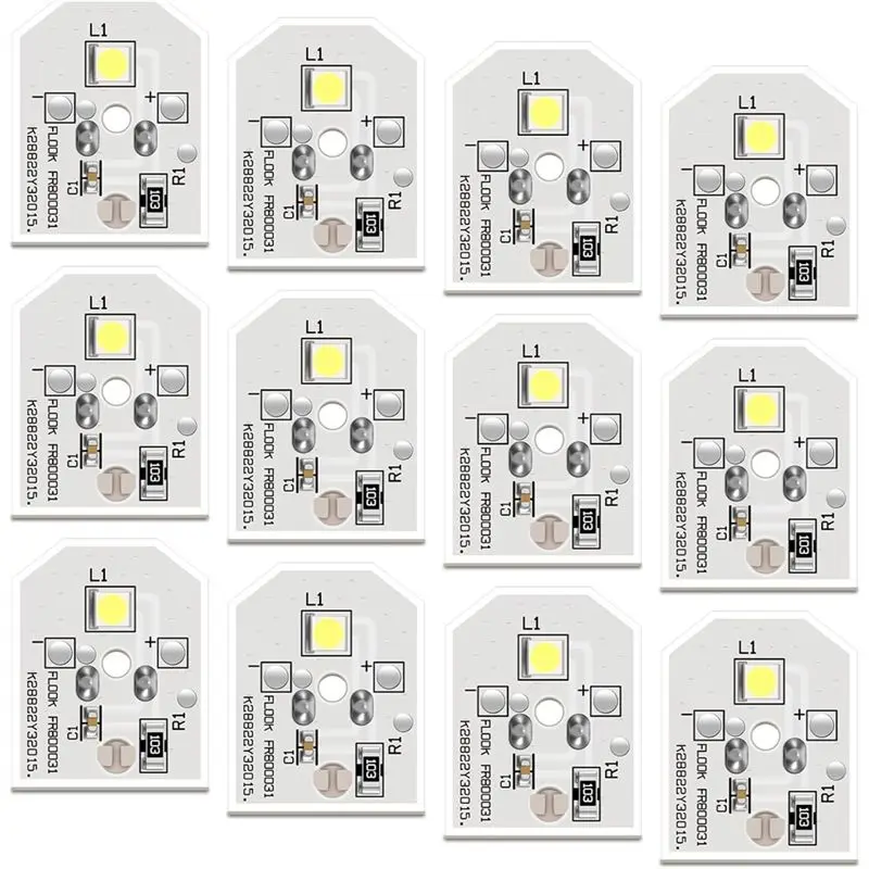 

ABMS-LED Light For Refrigerator 12 Pack Replacement Bulb Assembly For Model Codes WR55X11132 WR55X25754 AP5646375
