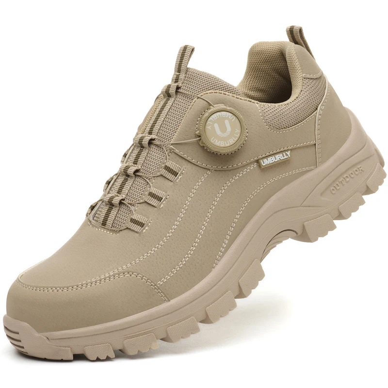 Draaibare knop Heren veiligheidsschoenen Mode sneakers Schoenen met stalen neus Werklaarzen Punctiebestendige onverwoestbare schoenenbescherming