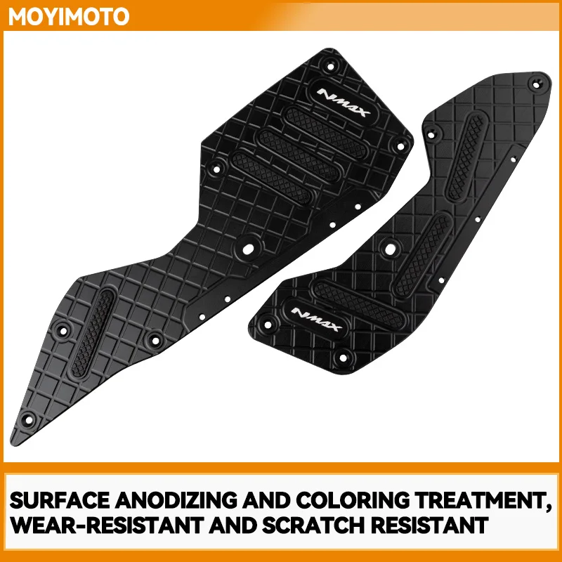 

For Yamaha NMAX155 2025 nmax 155 125 V3 2025 Motorcycle CNC Foot Pegs Plate Skid Proof Pedals Plate Footrest Footpads Foot Pedal