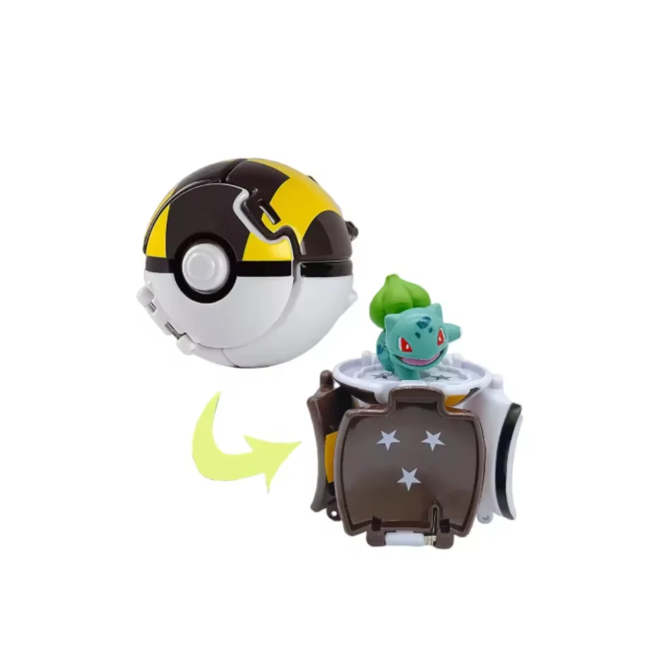Pokeball pokemon estatueta elf bola anime figura desenhos animados pikachu charizard bolso monstro animal de estimação anime modelo de ação brinquedo crianças presentes