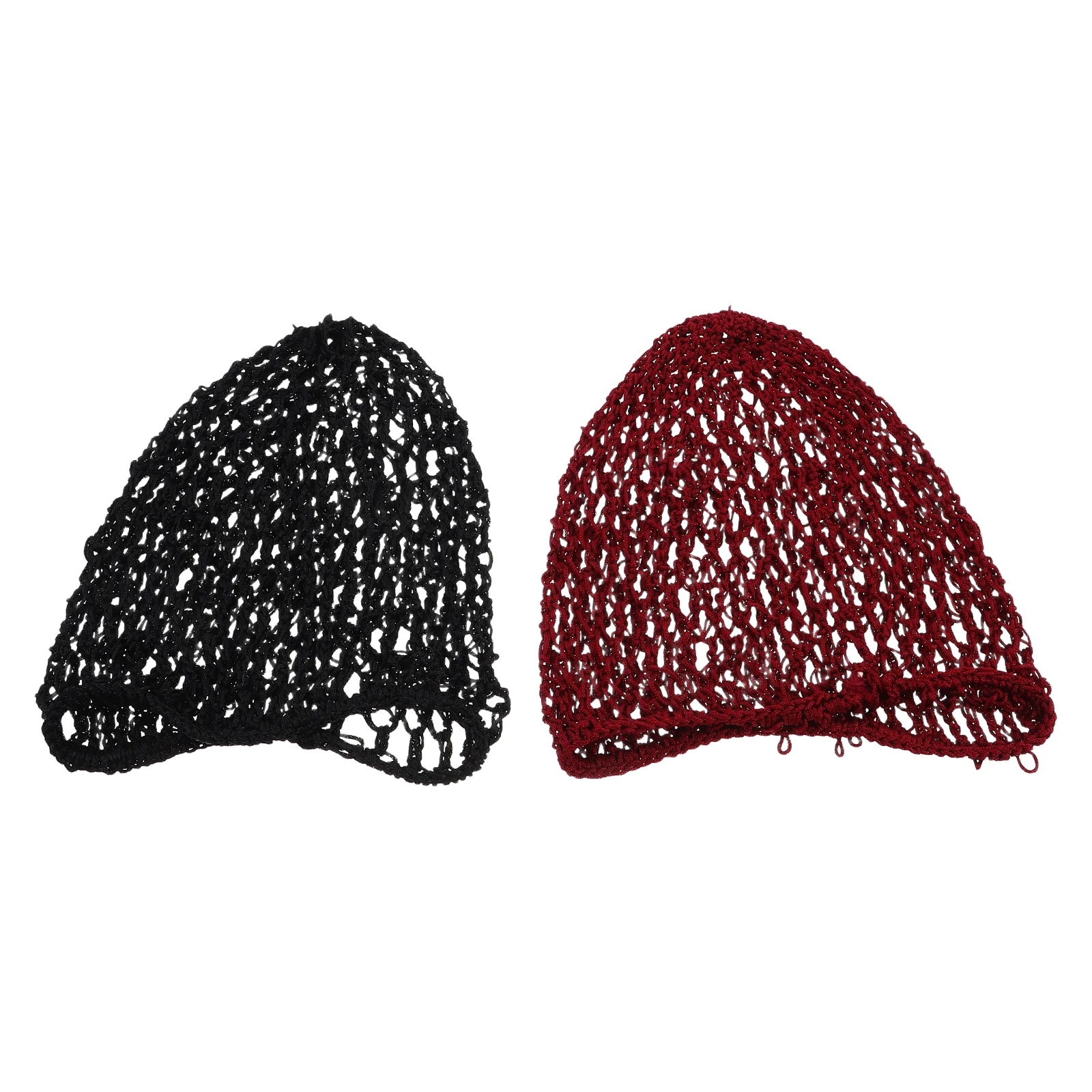 

2 Pcs Mesh Polyester Hair Net Caps for Sleeping Ring Protector Long Hat