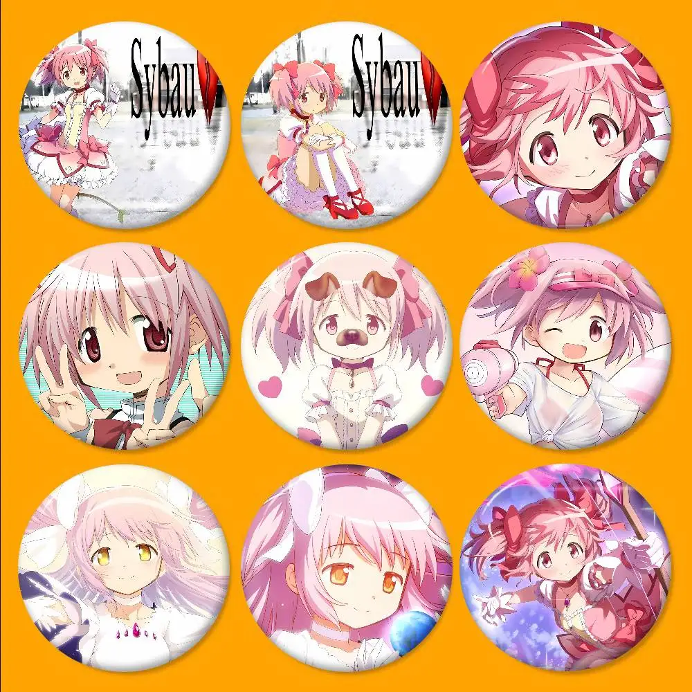 Broches Anime Puella Magi Madoka Magica, Pin's à bouton souple, Badge Meme Gnarpy sur un Skateboard Amusant et Pétillant, Cadeaux pour Collection de Gamers