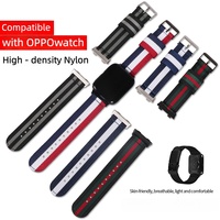High-grade Nylon Canvas Watch Straps for OPPO Watch X4 Pro Smart Bracelet (41/42/46mm)