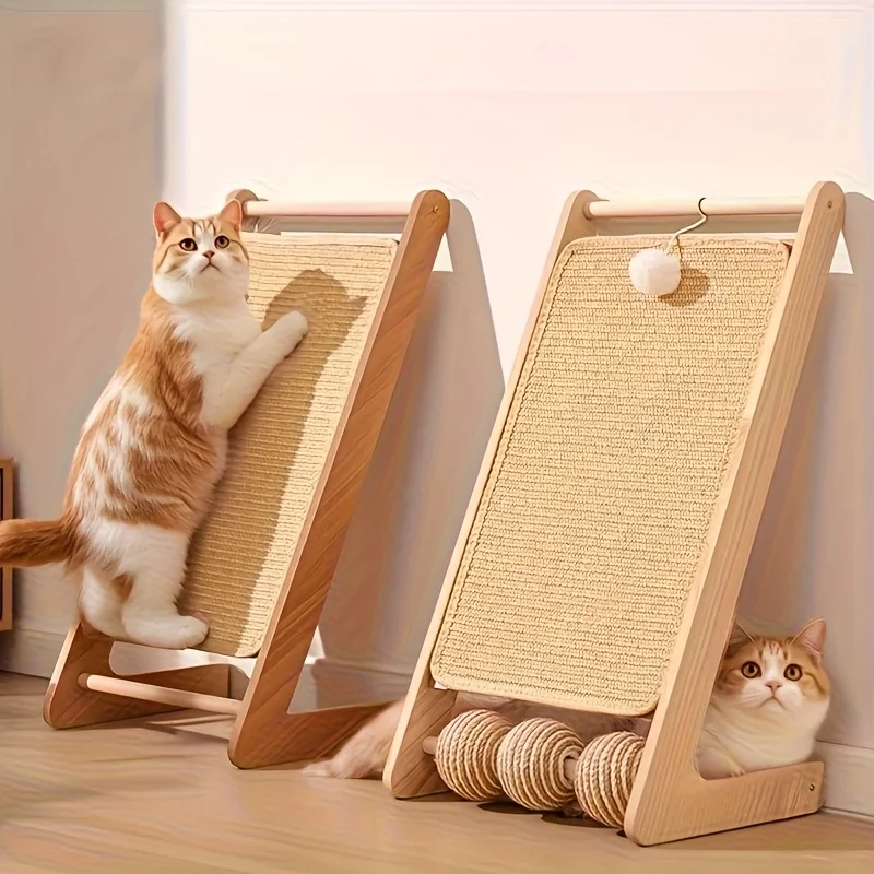Un rascador para gatos resistente y grueso: sin desorden, diseñado para la seguridad del sofá, utilizado para hacer ejercicio y relajación.