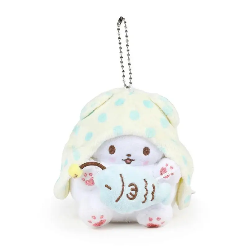10CM Kawaii Sanrio Marumofubiyori Plush Keychain Pendant Popular Anime PP Cotton Plush Doll Bag Pendant Backpack Pendant Gift