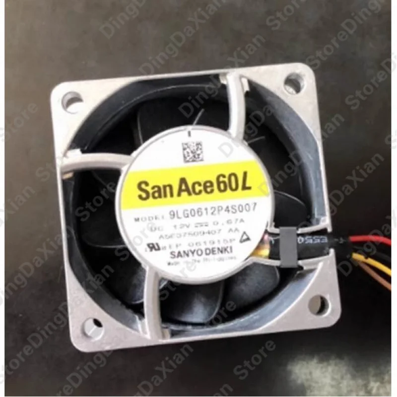 

D 1PCS For SANYODENKI 9LG0612P4S007 0.67A 12VDC 60X25MM 4pin Cooling Fan