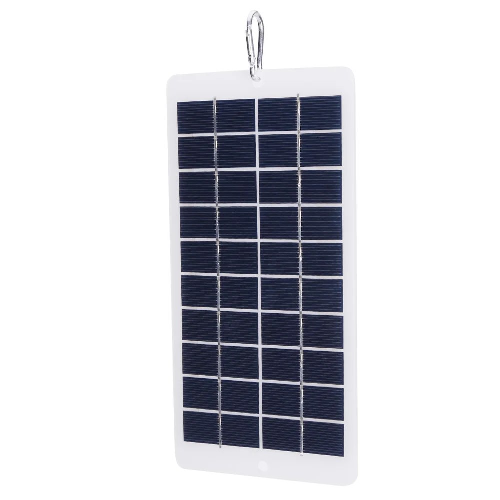 10W 5V Portable Solar Battery Charger USB Output 900MA Battery Charger Solar Panel Lightweight Scratchproof for Phone Power Bank