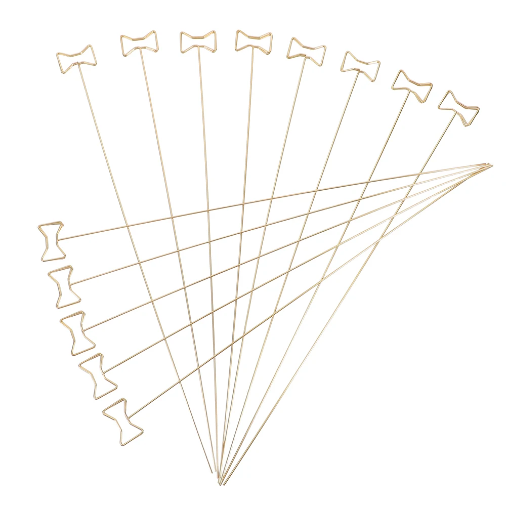 

30pcs Golden Note Clips Memo Holders Desk Accessories Metal Elegant Design Compact Size Wedding Card Holder Decorative