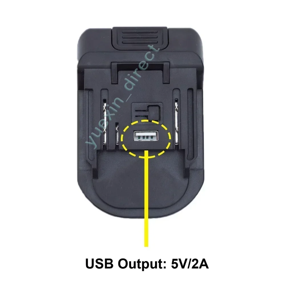 Imagem -06 - Conversor de Adaptador de Bateria para Dewalt Dcb para Makita 18v Li-ion Bl1850 Ferramentas com Usb e Luz Led Ferramentas Não Incluídas