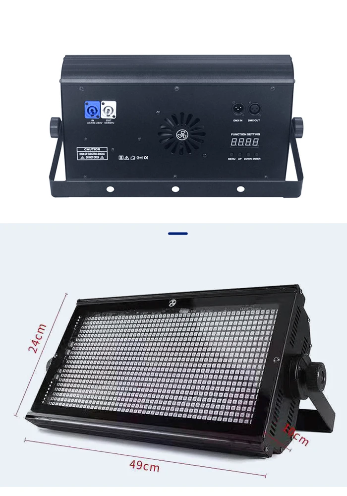 960 stücke 8-Segment RGB Strobe Licht Festzelt Hintergrund Waschen Licht LED Disco Voll Farbe Flash Party Hochzeit konzert Bühne Wirkung – Detail 2