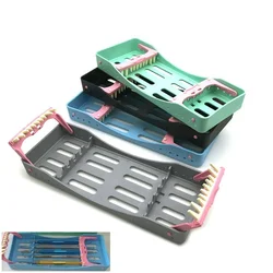 1Pc High Quality Dental Sterilization Box with 5 Holders Tips handles Instrument Autoclavable Dentistry Tools