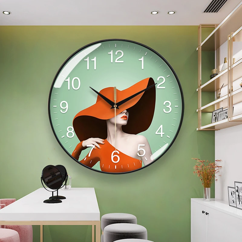 

Art Mural Wall Clocks Luxury Restaurant Minimalist Design Silent Wall Watch Bedrooms Creative Reloj De Pared Home Decoration