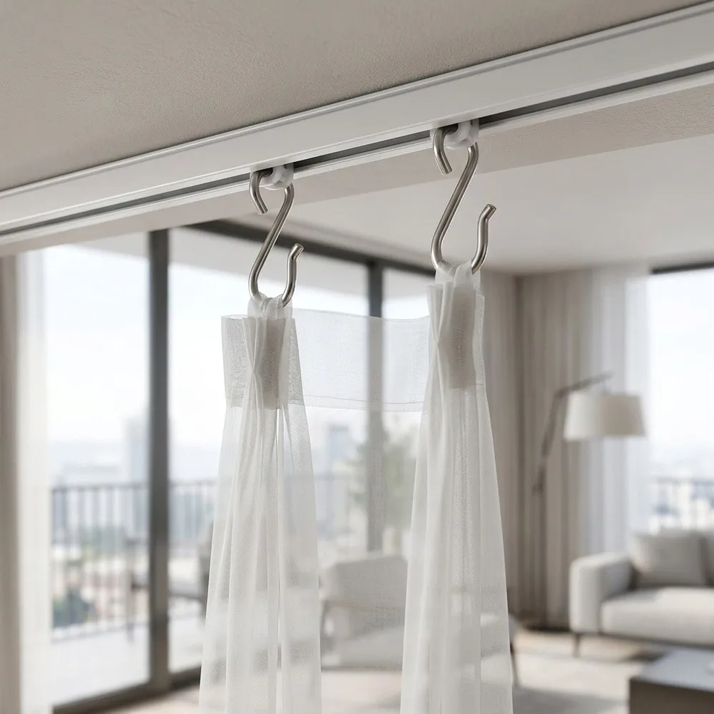 For Curtain Tracks Stylish Hooks Curtain Hooks Living Room As Shown Ample Supply Easy Installation Flexible Usage