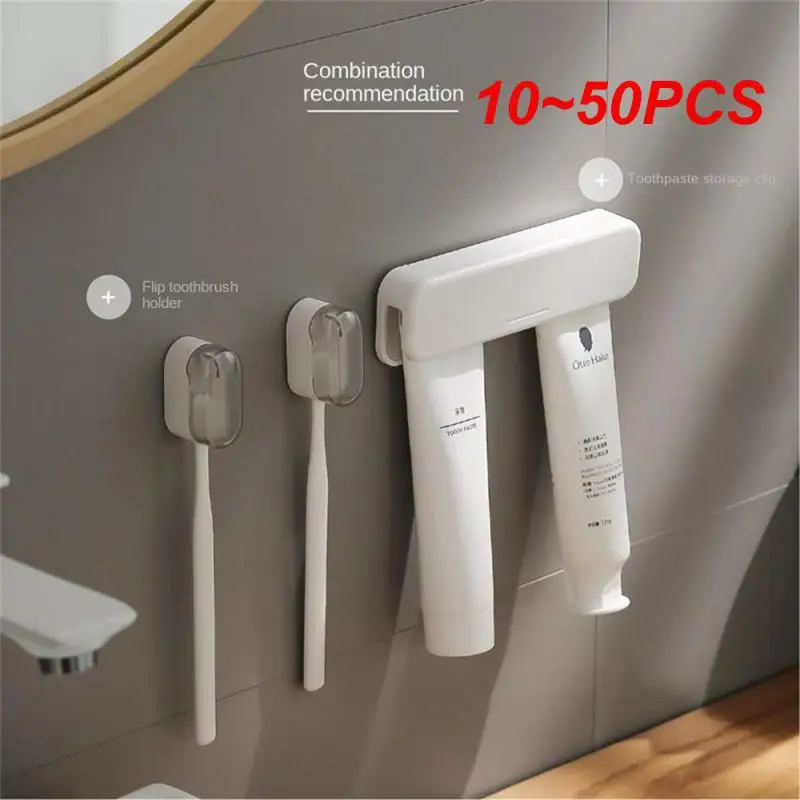 10~50PCS Stylish Toothbrush Holder Save Space Wall-mounted Feature High Quality Bathroom Accessories