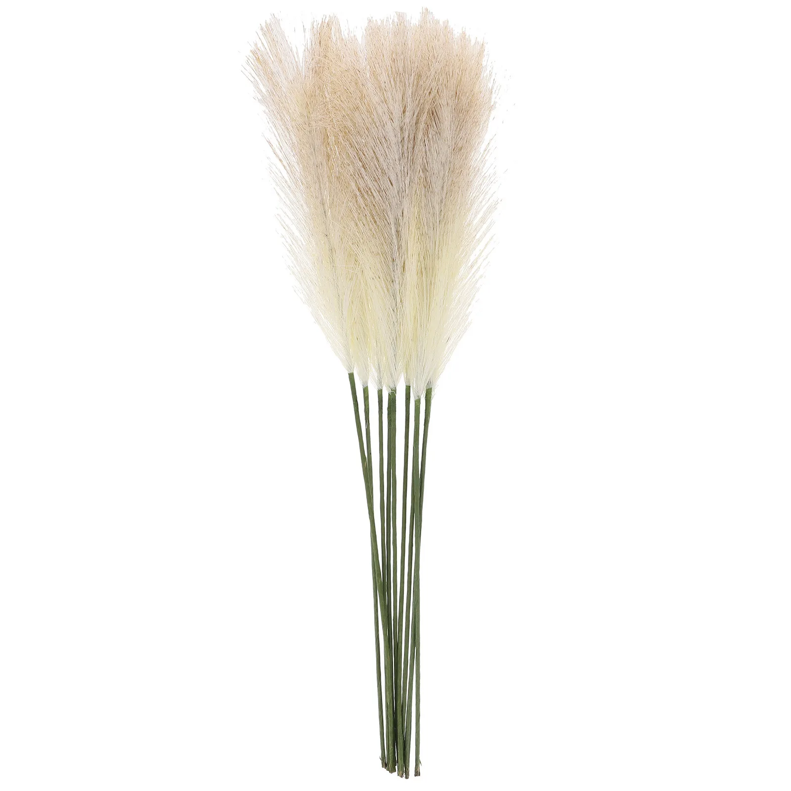

10Pcs Lifelike Simulation Dried Reed Home Office Decor Realistic Bouquet Natural Atmosphere Pampas Grass Craft