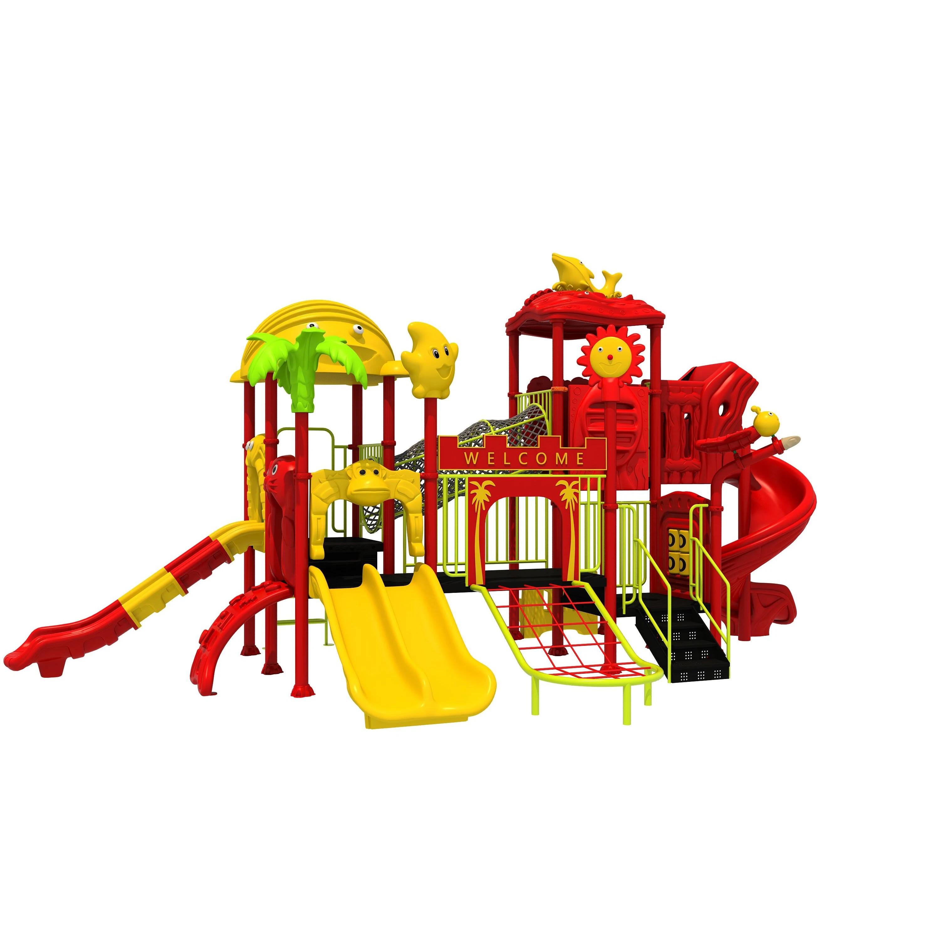 Gorgeous Vacationland Playground Super Quality Children Large Outdoor Play Slide W11022