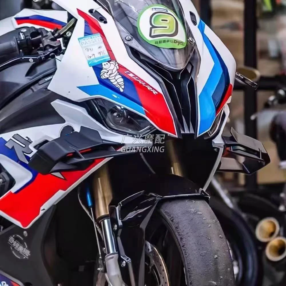 Für BMW S1000RR 2015-2018 Motorrad Frontflügel Verkleidung aerodynamischer Spoiler Winglets Frontspoiler Unterspoiler Seitenflügel