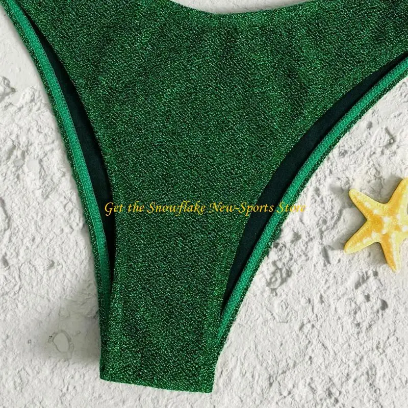 

E56D Women Halterneck Swimsuit Swimwears with Adjustable Back Tie for Water Sport