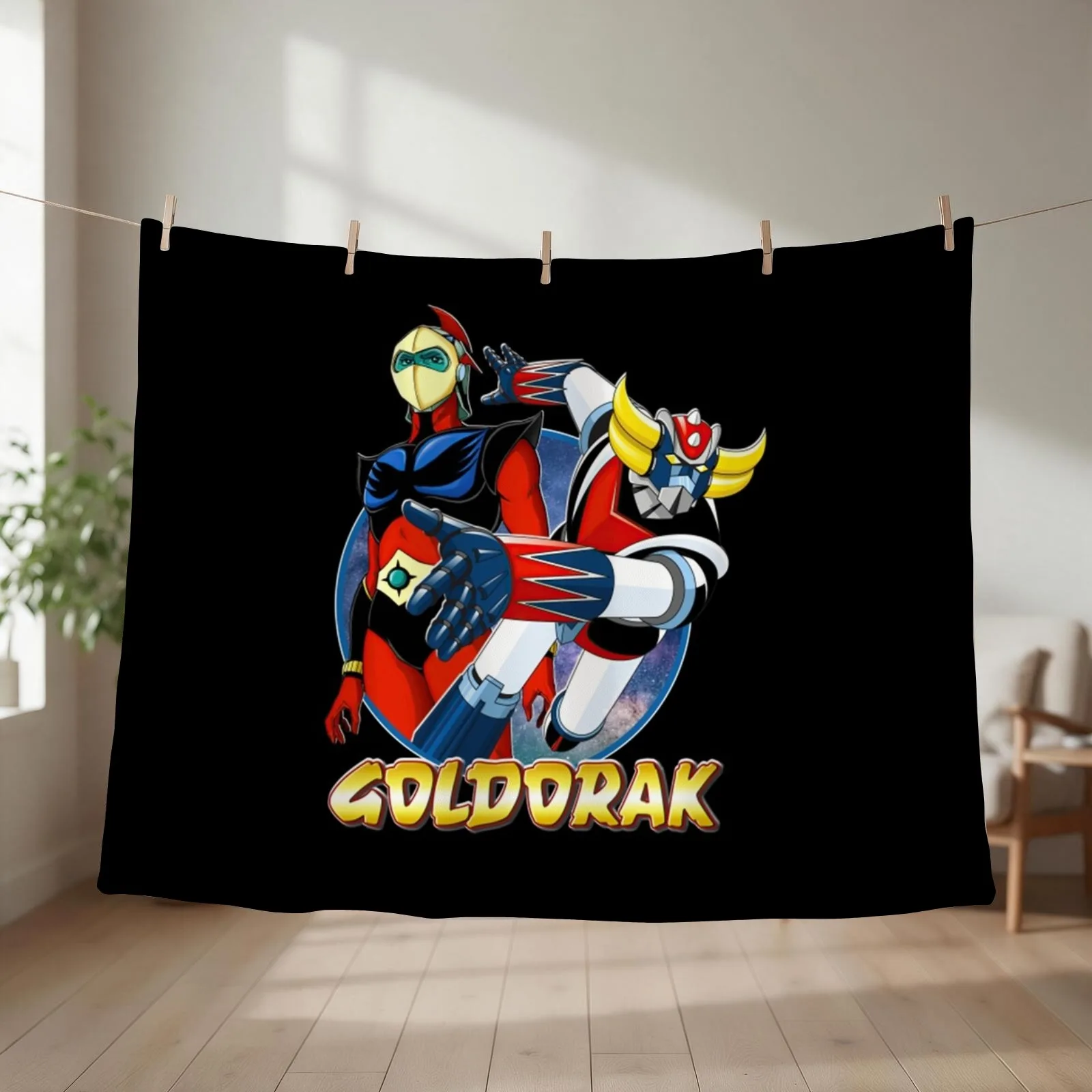Goldorak (Grendizer) Throw Blanket Moving Flannel Fabric Decorative Throw decorative Blankets