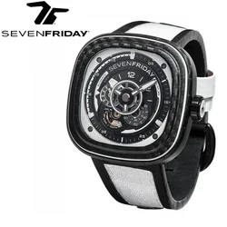 SEVENFRIDAY watch P3C/07 men's carbon fiber automatic mechanical watch P series waterproof fashion men's watch luxury brand