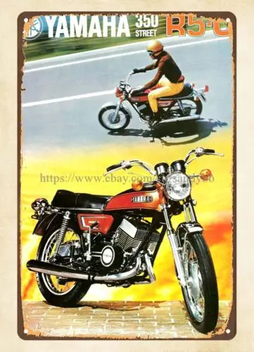 1pcs 1972  motorcycle R5 R5C metal tin sign reproduction kitchen wall decor