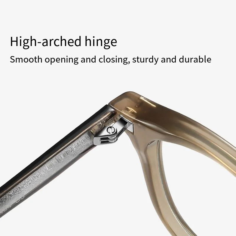 High Quality Spectacles Frame Unisex Ultralight TR90 Ellipse Rivet Glasses Frame High Definition Anti Blue Light Optical Eyewear