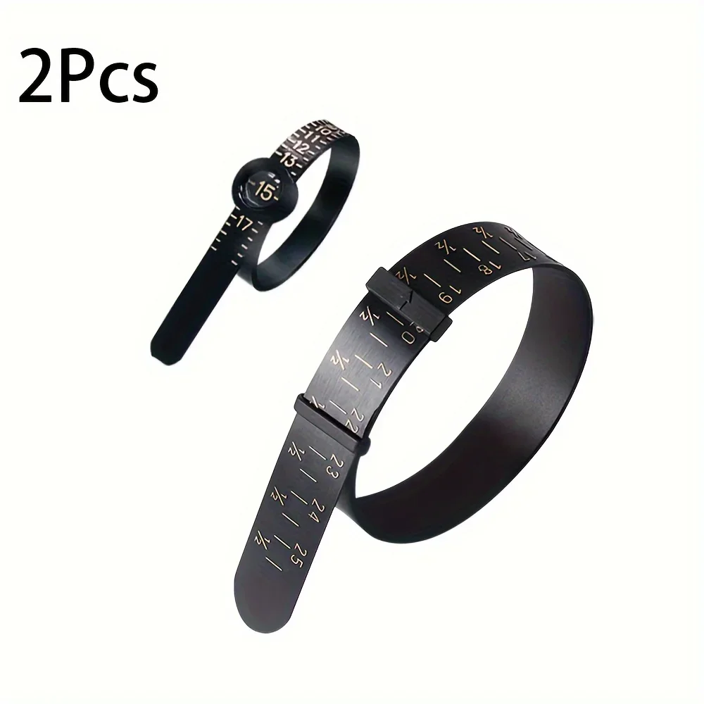 

Professional Reusable 2-Pack Ring Size Gauge and Adjustable Bracelet Bangle Sizer Tool Kit for Accurate Jewelry Measurement