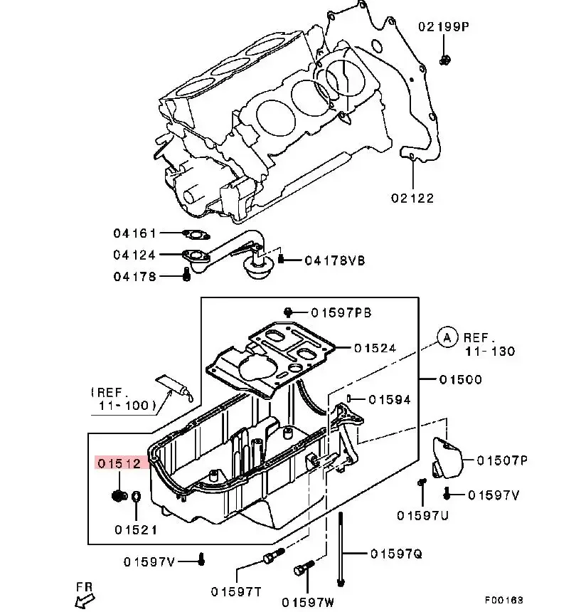 1 Piece Cover Rear Plate Oil Pan For Pajero Engine Oil Screw For Montero Maintenance For Lancer Screws For Outlander