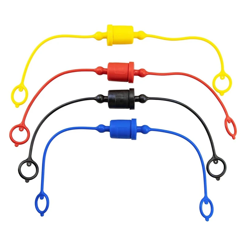 Capuchon anti-poussière mâle et femelle pour couremplaçant rapide hydraulique, capuchons en caoutchouc, bouchons, 4 ensembles