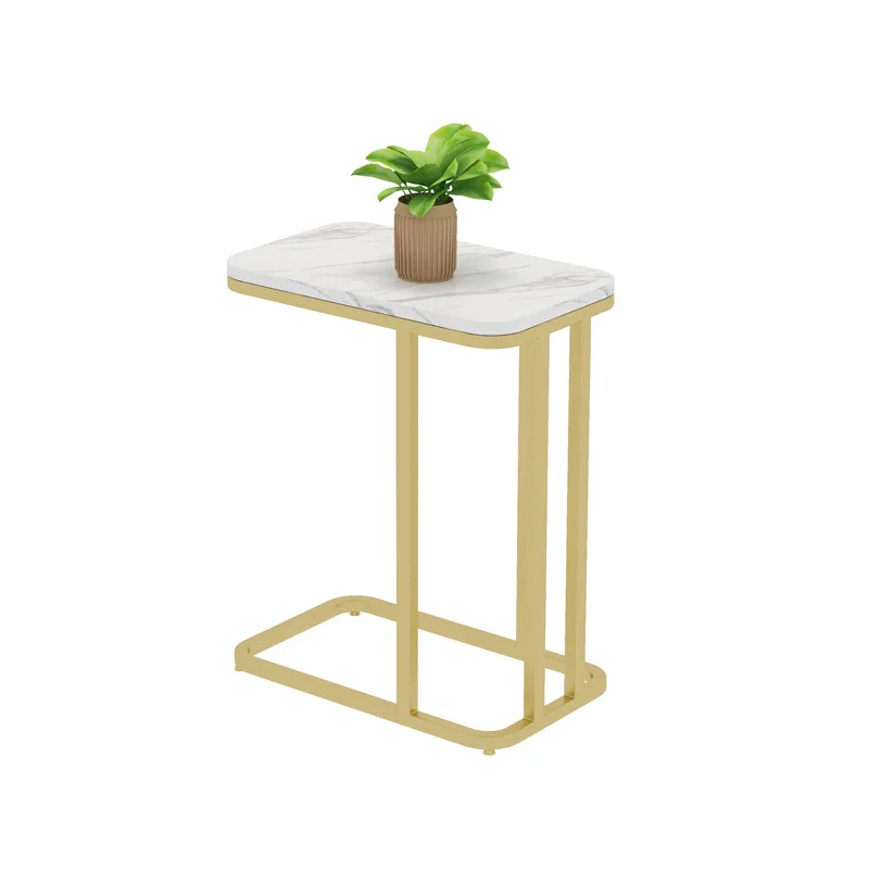 

Fashion corner a few Nordic marble creative edge Internet celebrity gold wrought iron, living room sofa side table home