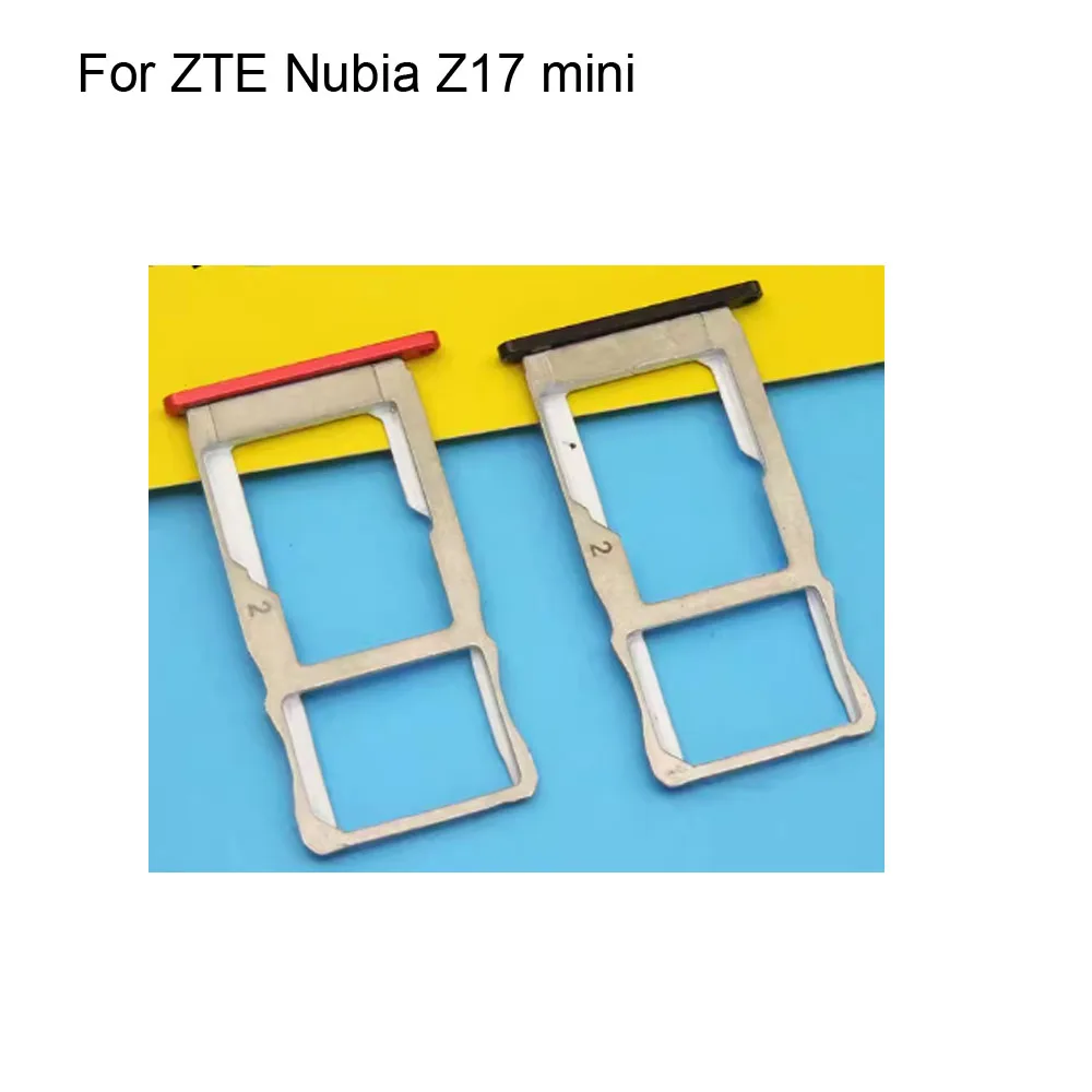 For ZTE Nubia Z17 mini New Original Sim Card Holder Tray Card Slot For ZTE Nubia Z 17 mini Sim Card Holder Replacement Parts