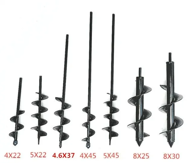 Garden Planter Spiral Drill Bit Flower Bulb Auger Yard Gardening Bedding Planting Post Hole Digger Tools