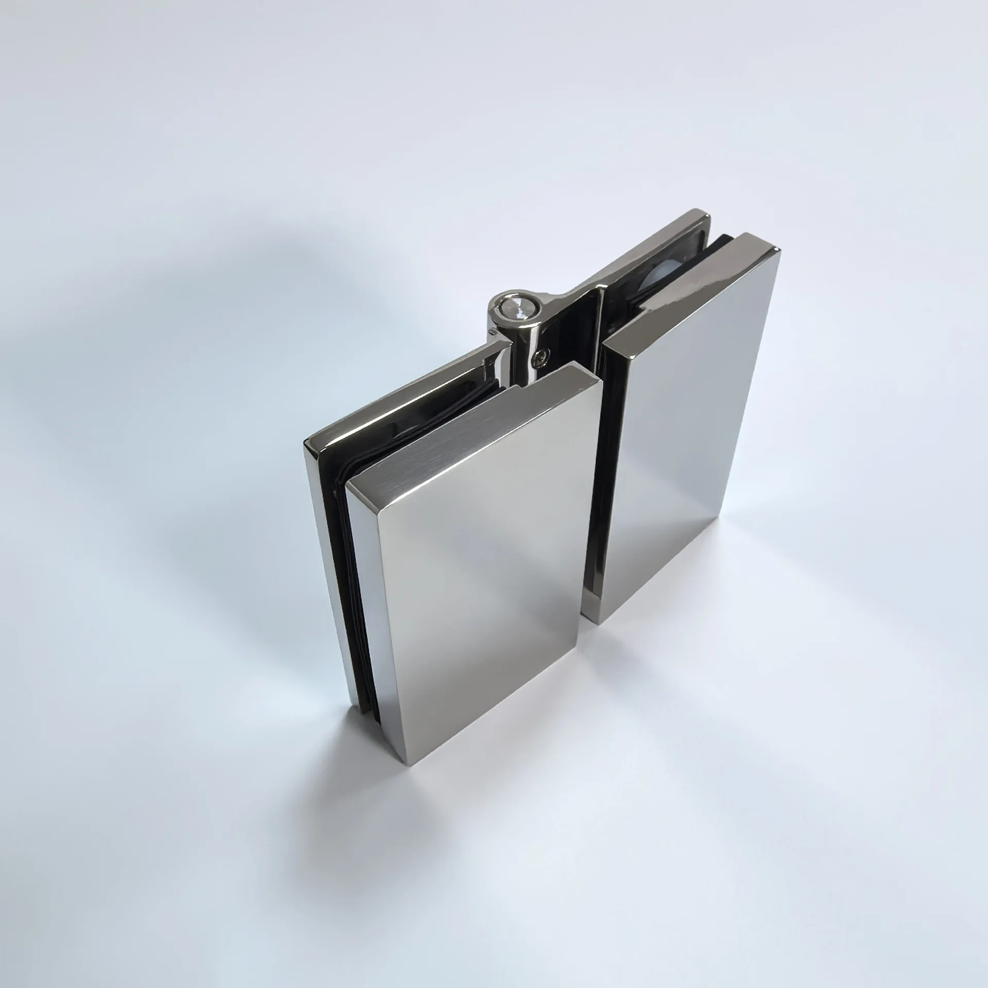 Shower Room Glass Bathroom Hinge Clip Precision Casting Thickened Movable 304 Stainless Steel Dumb Black 180 Degree (YQ61)
