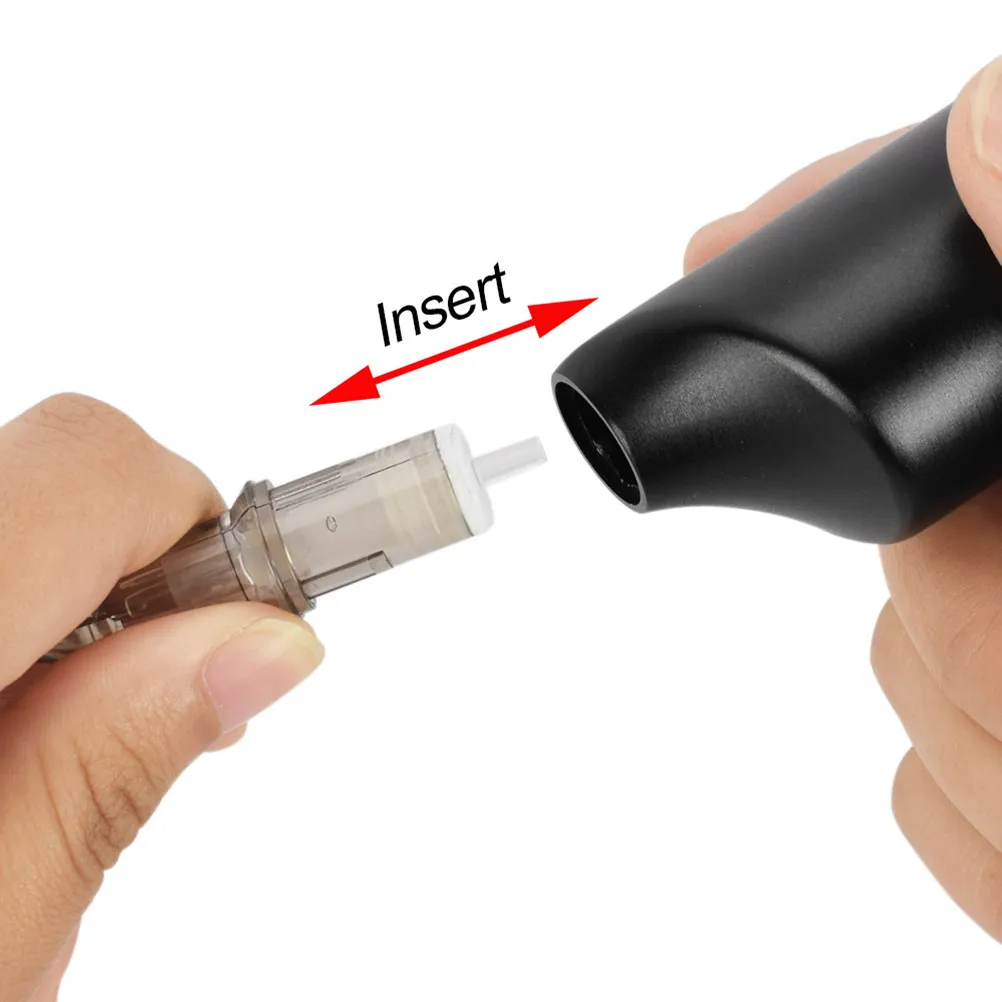 1Set Strong Motor Short Rotary Pen Zinc Alloy Tattoo Machine Dc Interface Liner Shader Microblading Tool for Eyebrow Artist