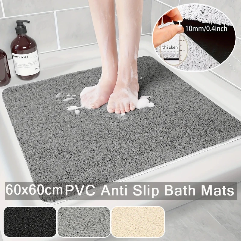 1pc Soft  Non-Slip Non Slip Comfortable Bathtub Shower Mats  for Wet Areas Foot Pad Bathroom Accessories/PVC Bath Mat 욕실 매트