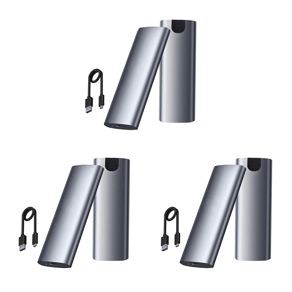 

Корпус жесткого диска M.2 NVMe/NGFF Корпус адаптера твердотельного накопителя Type-C 3.1 5/10 Гбит/с Ключ M/B/(B+M) для твердотельного накопителя 2230/2242/2260/2280