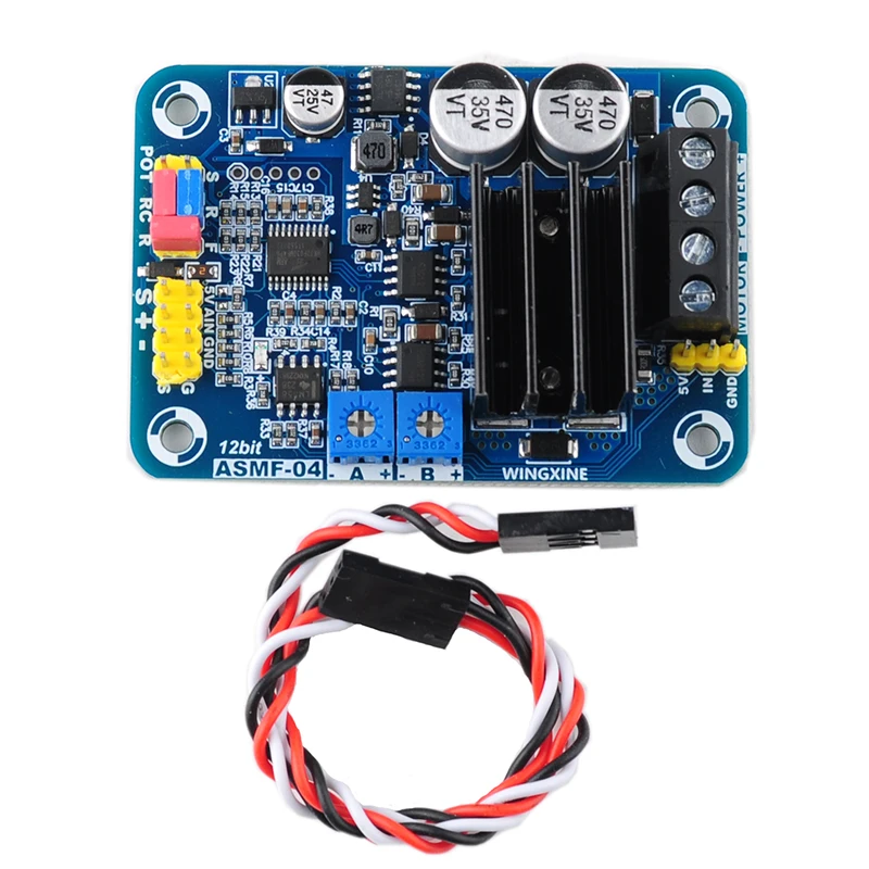 Novo controlador ASMF-03M/ASMF-04 canal único 500nm/1000nm alto torque diy servo peças da placa de controle para carros robô modelo