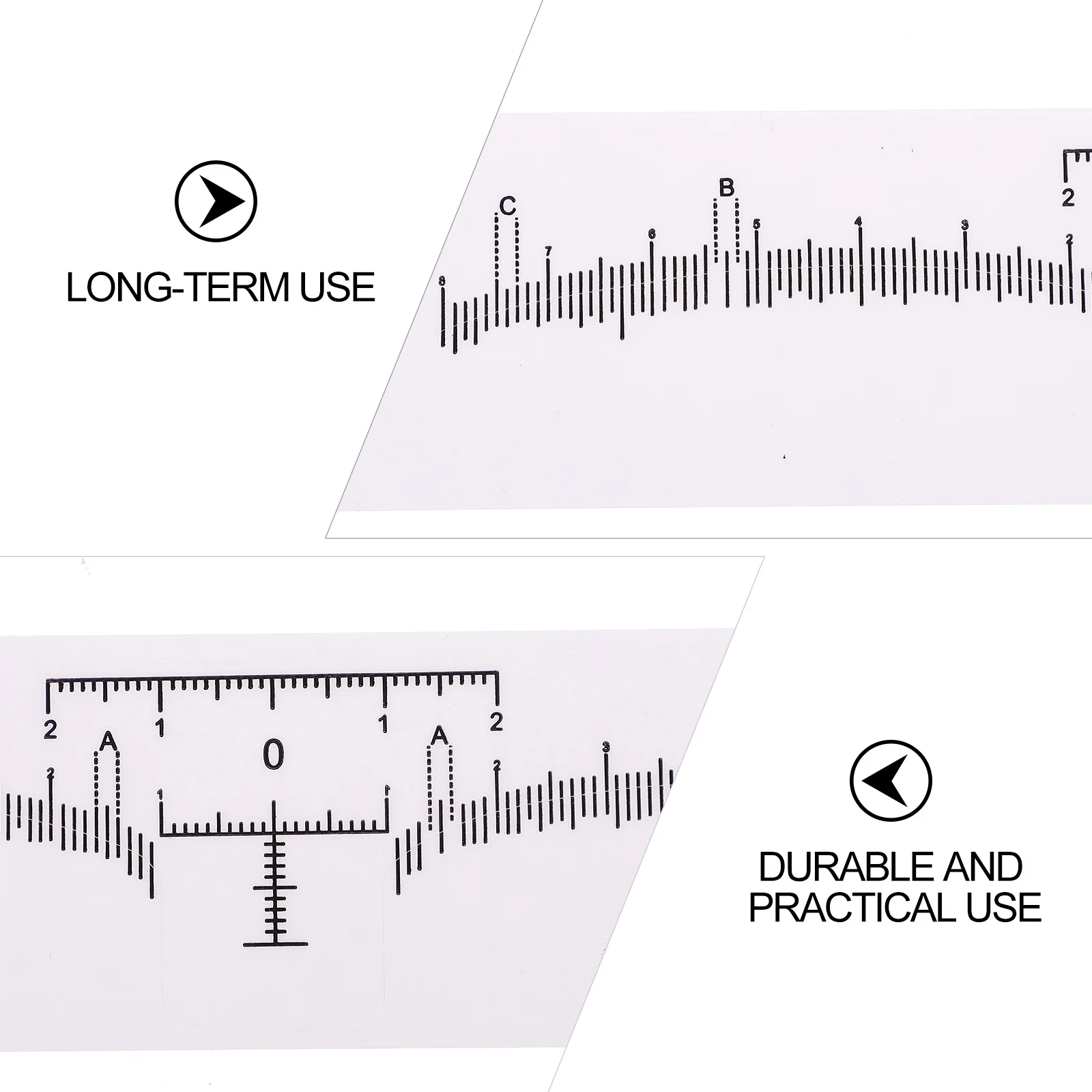 

100Pcs Eyebrow Rulers Disposable Sticky Embroidery Stencils for Makeup Experts Beginners Microblading Tattoo Positioning Tools