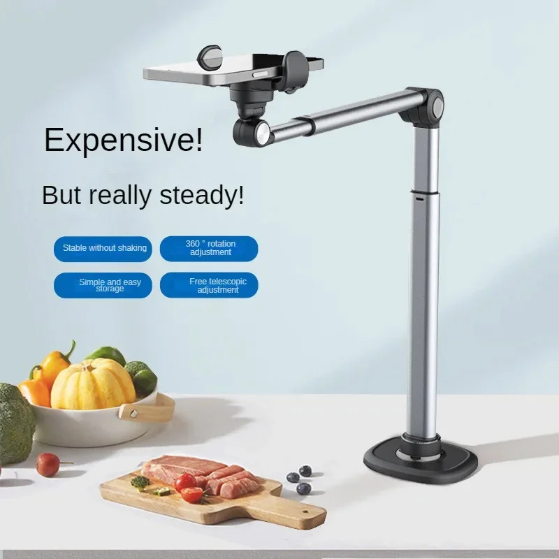

Overhead Mobile Phone Holder for Vlogging Live Streaming 360 Degree Adjustable Table Holder Phone Mount Desktop Stand for Phone