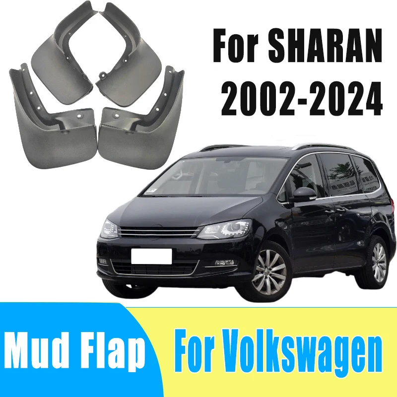 

4pcs Auto Tire Mudguard Waterproof Prevent Mud Splashing Car Mud Flap Fender Trim Accessories For Volkswagen SHARAN 2002-2024