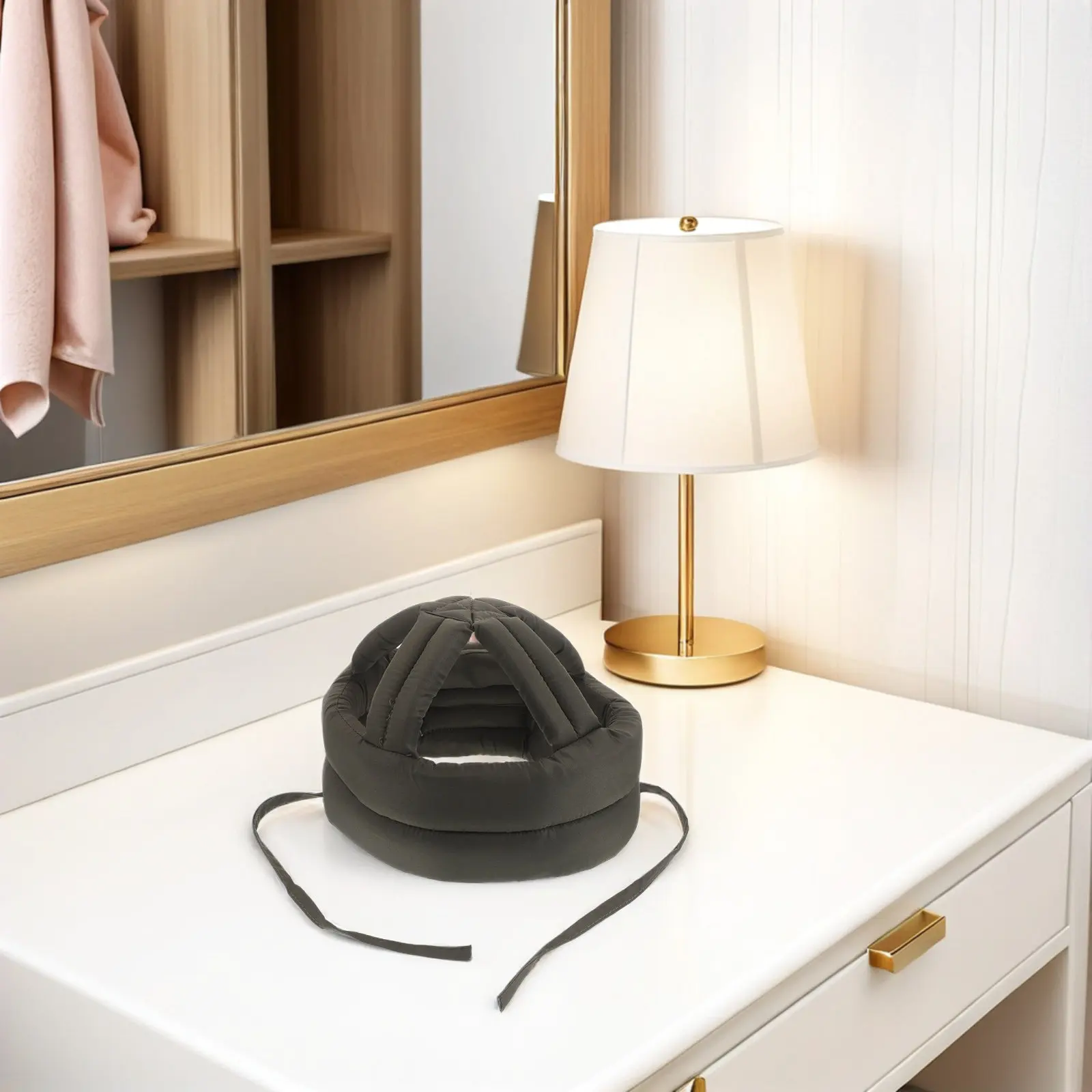 

Senior Safety for Elderly Thick Padded Impact Resistant Soft Protective Head Cap Breathable Adjustable Chin Strap Fall