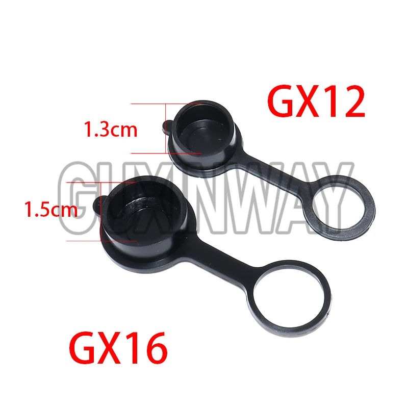 5pcs GX12 GX16 Aviation Circular Plug Socket Waterproof Dust Cap Welding Cable Connectors Rubber Protective Cover