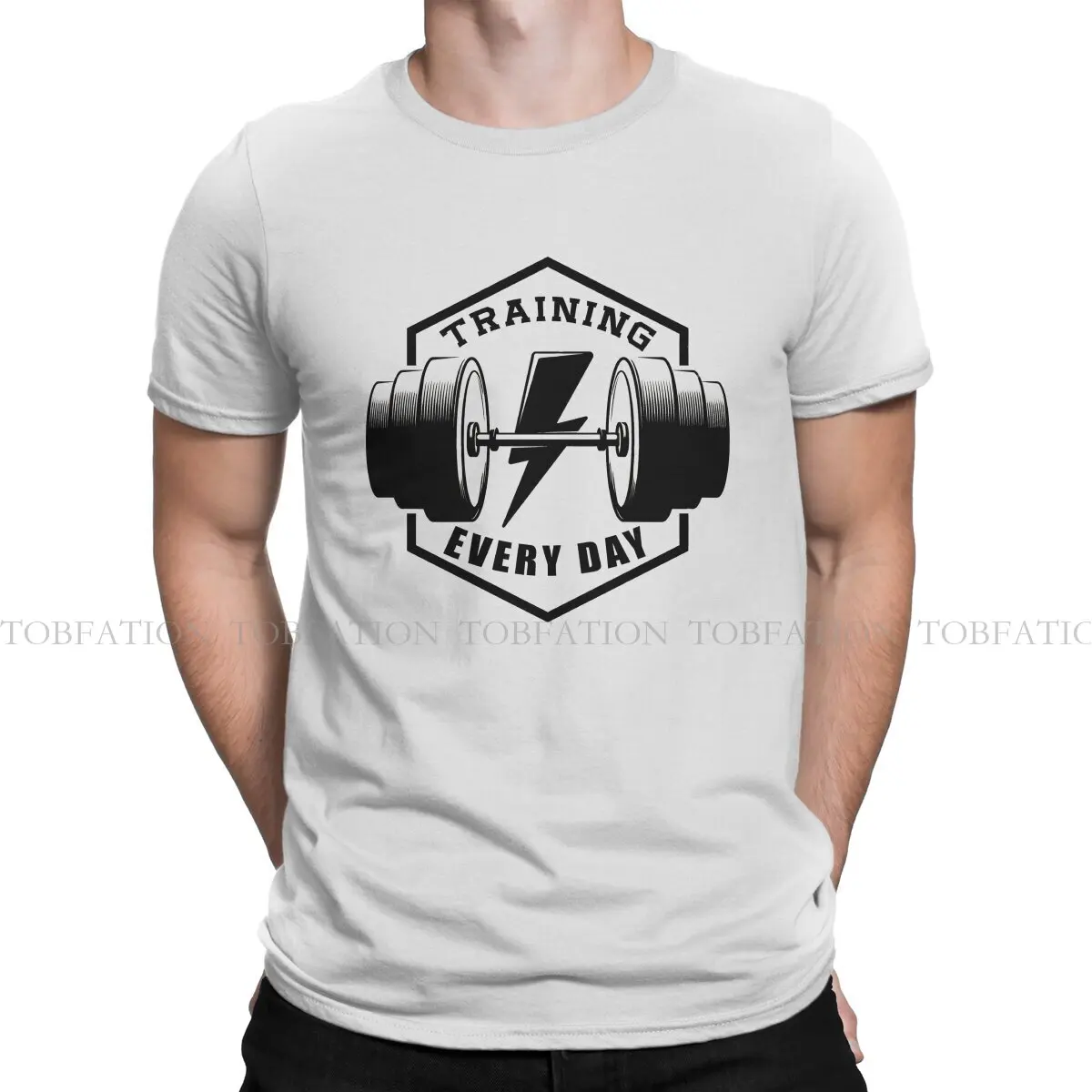 Training Every Day Special TShirt Powerhouse Gym Fitness Bodybuilding Leisure T Shirt Newest T-shirt For Men Women