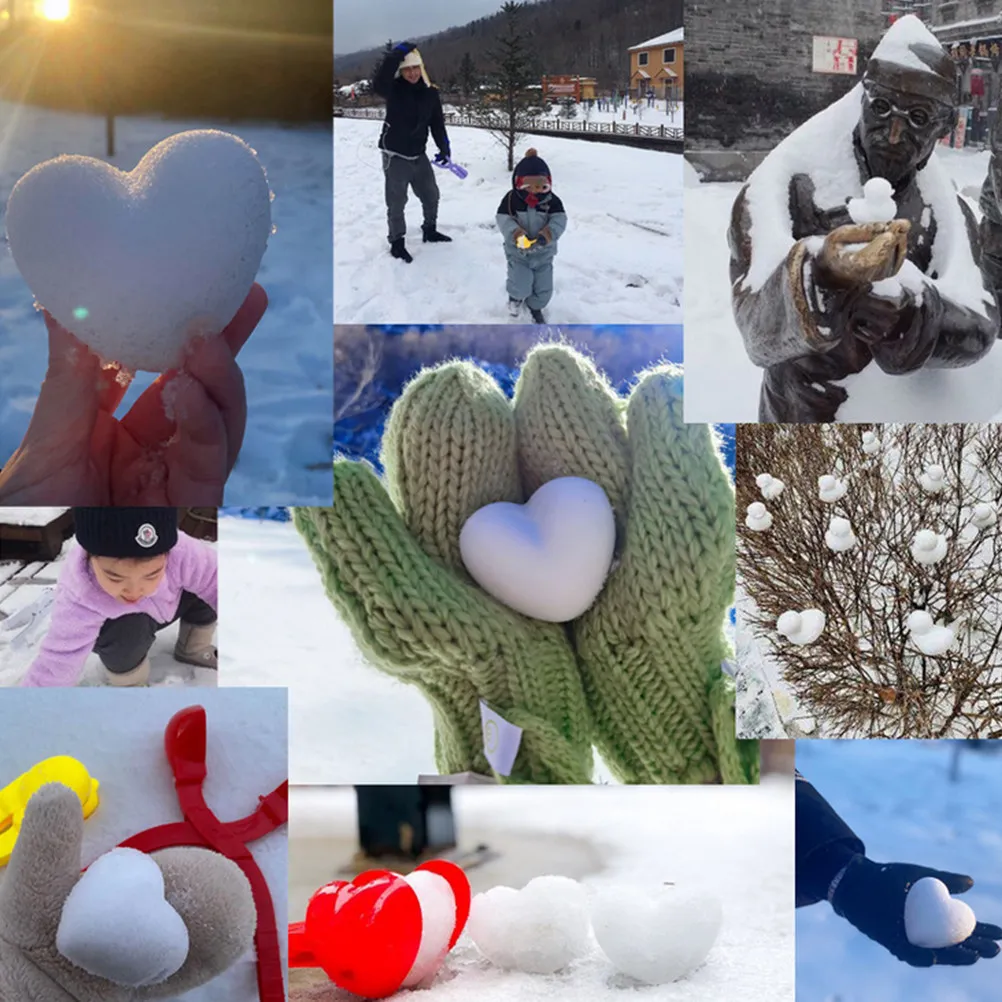 5Pcs Clips Outdoor Maker Tool Kids Winter Activity Set for Making Heart Shaped Quickly Safely Prevent