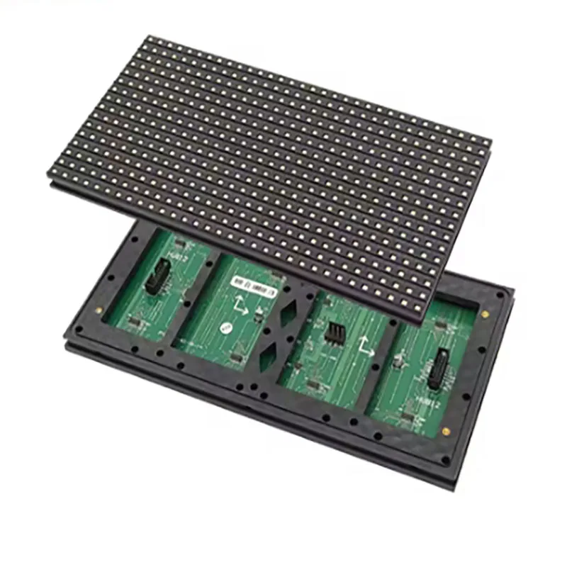 P10 LED Module Panel, 32x16cm, Single Color/ Two Colors/ Full Colors Advertising Display Screen Panel, SMD/ Affixed Beads