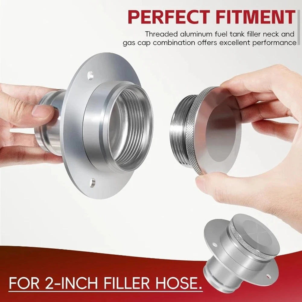 

Car Aluminum Fuel Tank Filler Neck Gas Cap And Weld-On Steel Bracket 17-2530 Engine Parts Easy Installation