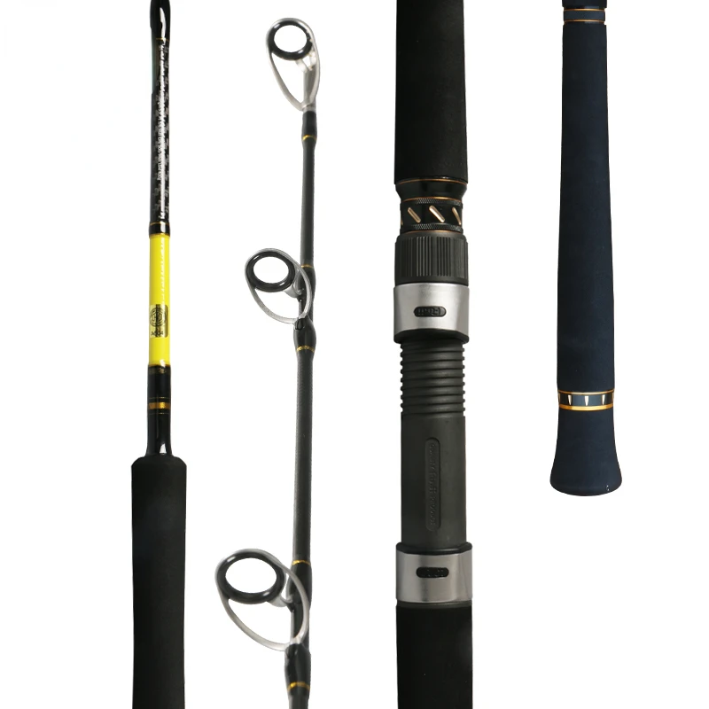 New arrival 1.675m 1Section fishing rods Fuji ring saltwater carbon fiber boat slow jigging rod spinning