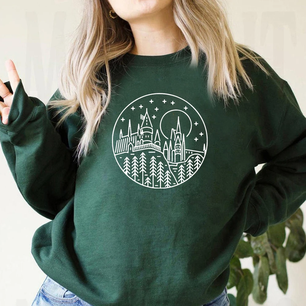 Magic Movie HP Inspired Magical Wizard World Sweatshirt Always 9 3/4 Shirt Funny Wizard School Jumper Family Trip Sweatshirts