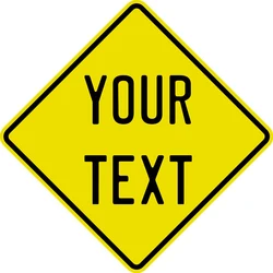 Custom Warning Signs, Personalized Text Crossing Plate Road Sign, Wall Art for Street Yard Home Decor 20x20cm/30x30cm