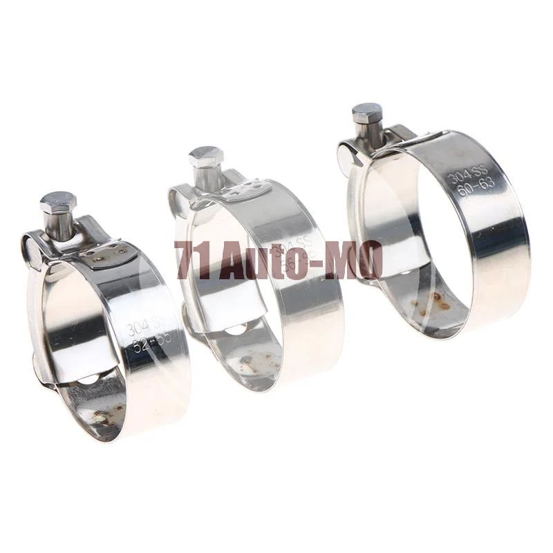 Corrosion Resistant 304 Stainless Steel Hose Clamp 1Pc Powerful Tube Fastener for Air Water Exhaust Pipes Industrial Use